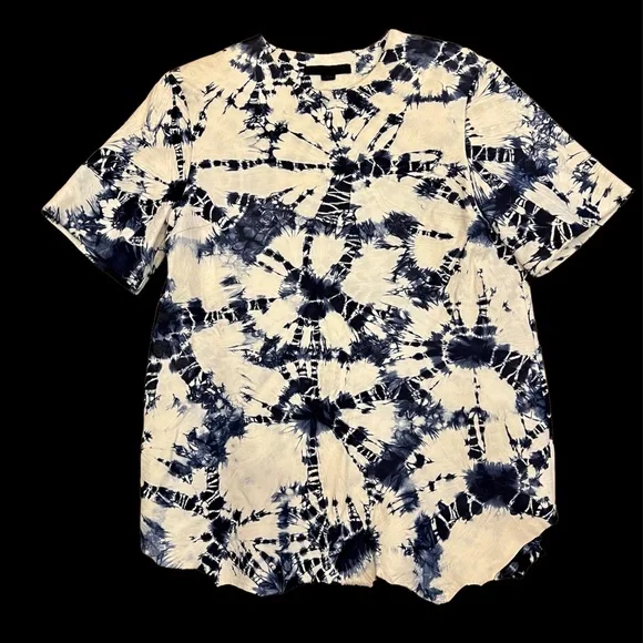 ALEXANDER WANG Lambskin Tie-Dye leather Top Size 4 - Picture 2 of 10